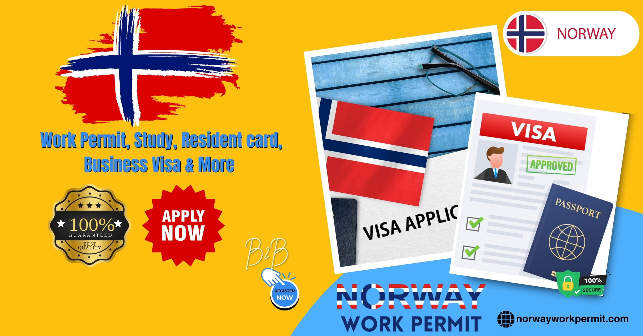 Norway Work Permit Visa and Business Resident Visa Requirements for Liberian Citizens